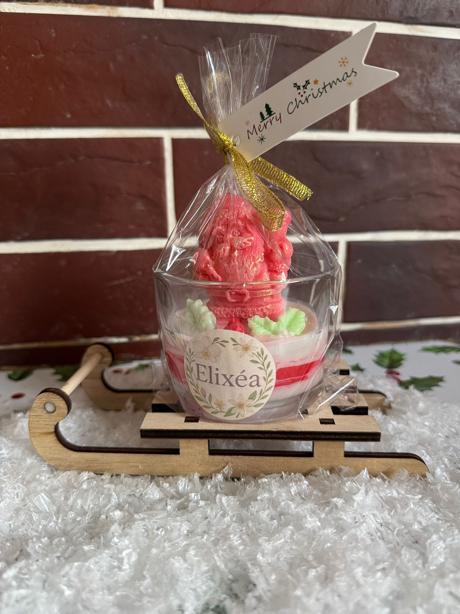 Little Christmas – Lumânare Parfumată Artizanală în Recipient de Sticlă